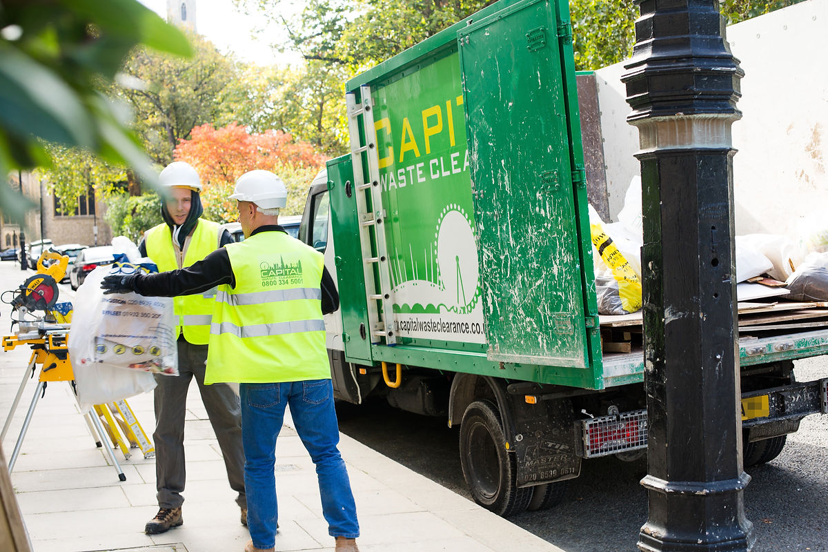 Capital Waste Clearance truck on site